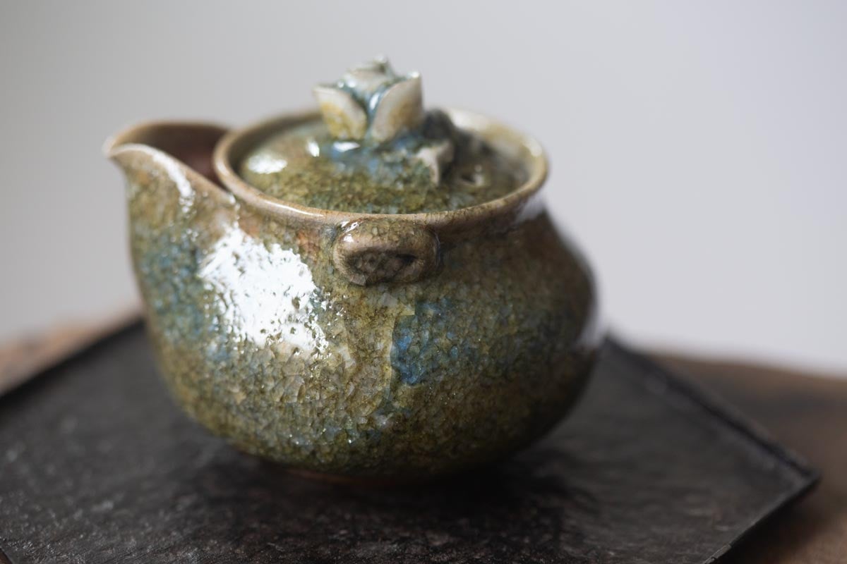 chameleon shino wood fired houhin i 8 | BITTERLEAF TEAS