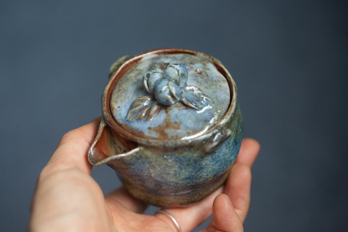 chameleon shino wood fired houhin ii 11 | BITTERLEAF TEAS