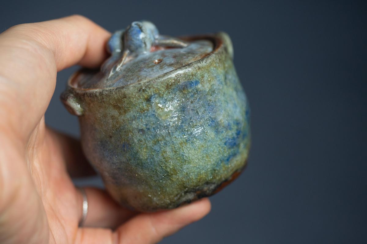 chameleon shino wood fired houhin ii 12 | BITTERLEAF TEAS