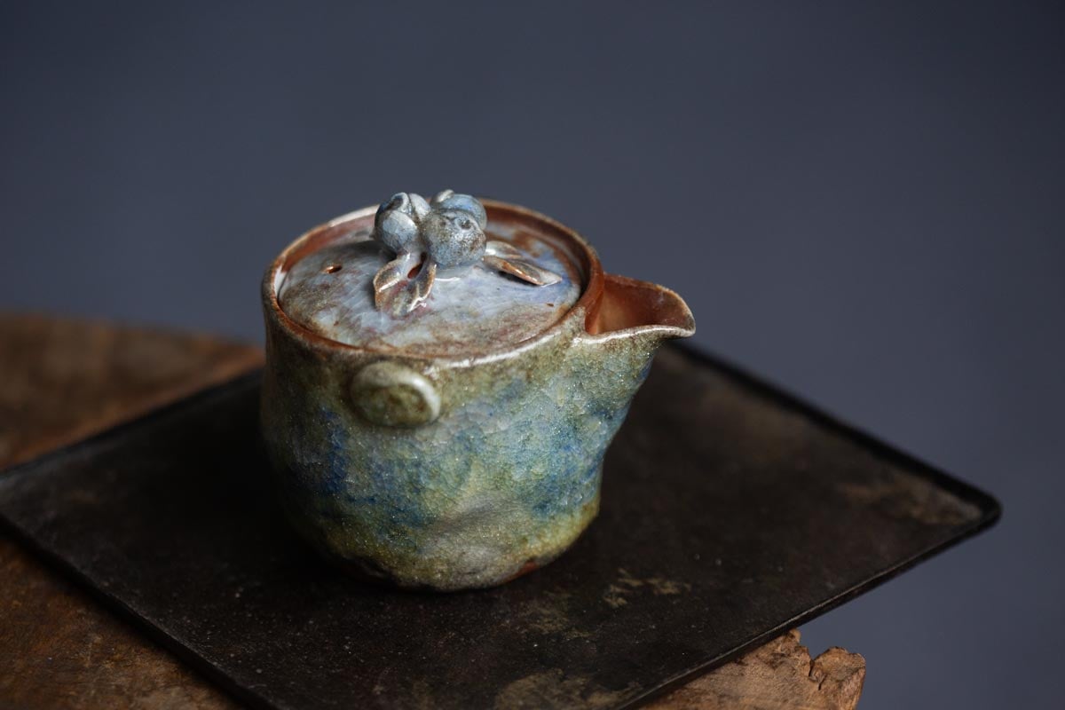 chameleon shino wood fired houhin ii 2 | BITTERLEAF TEAS