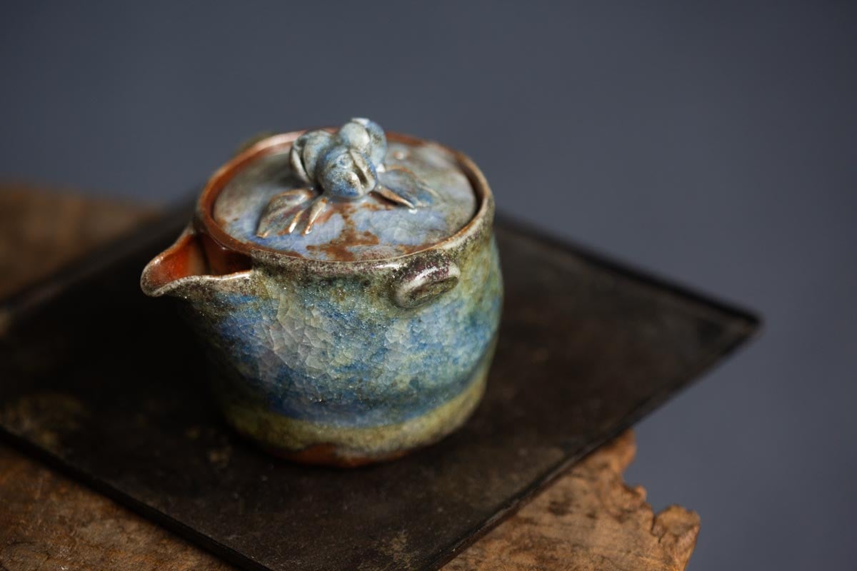 chameleon shino wood fired houhin ii 4 | BITTERLEAF TEAS