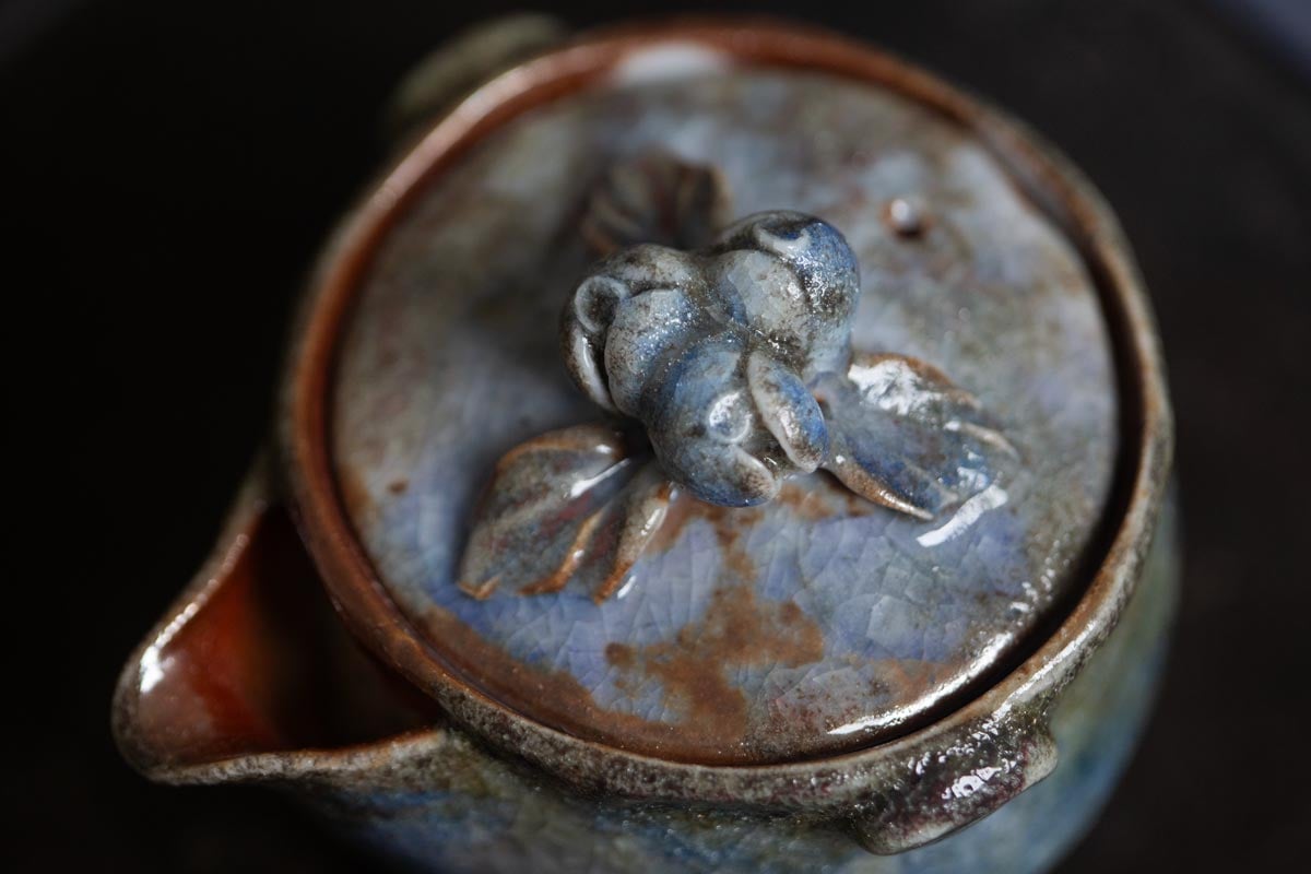 chameleon shino wood fired houhin ii 6 | BITTERLEAF TEAS