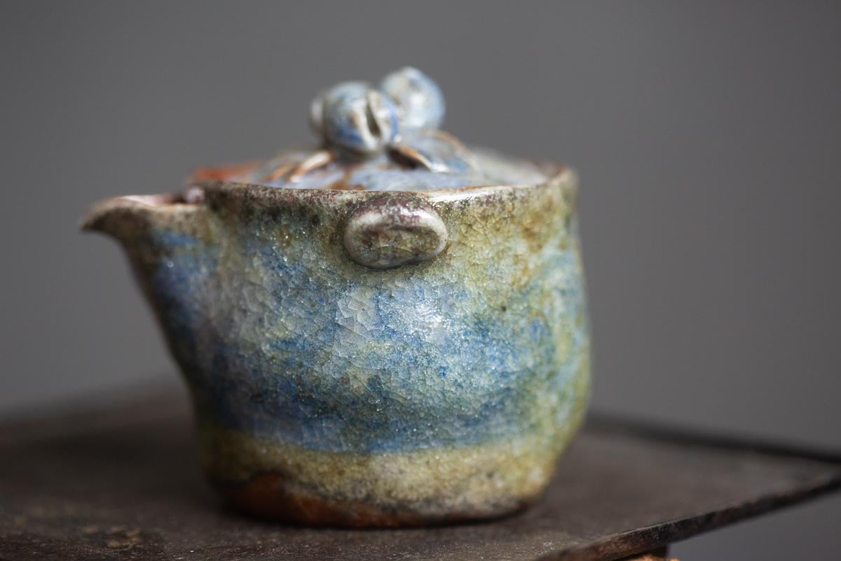 chameleon shino wood fired houhin ii 7 | BITTERLEAF TEAS
