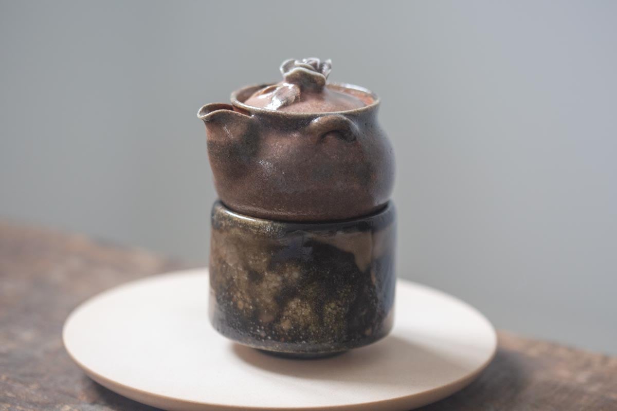 chameleon shino wood fired houhin iv 10 | BITTERLEAF TEAS
