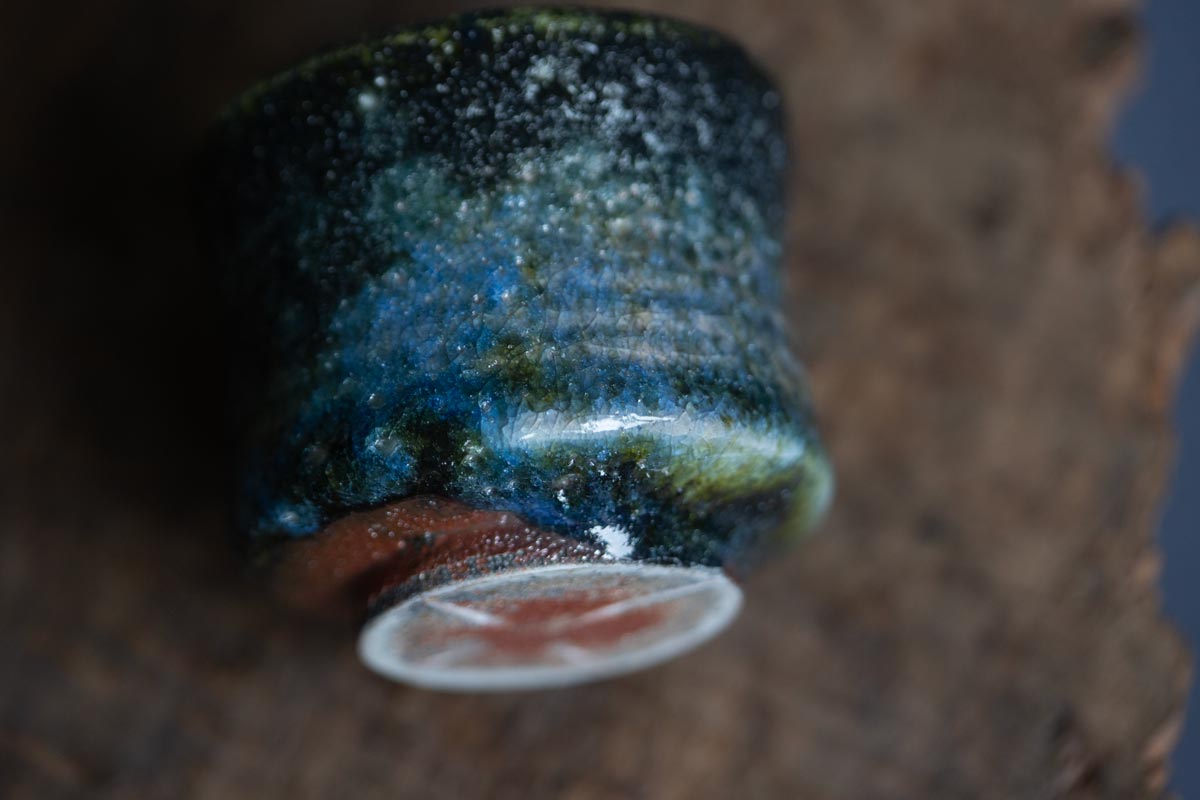 chameleon shino wood fired teacup 13 | BITTERLEAF TEAS
