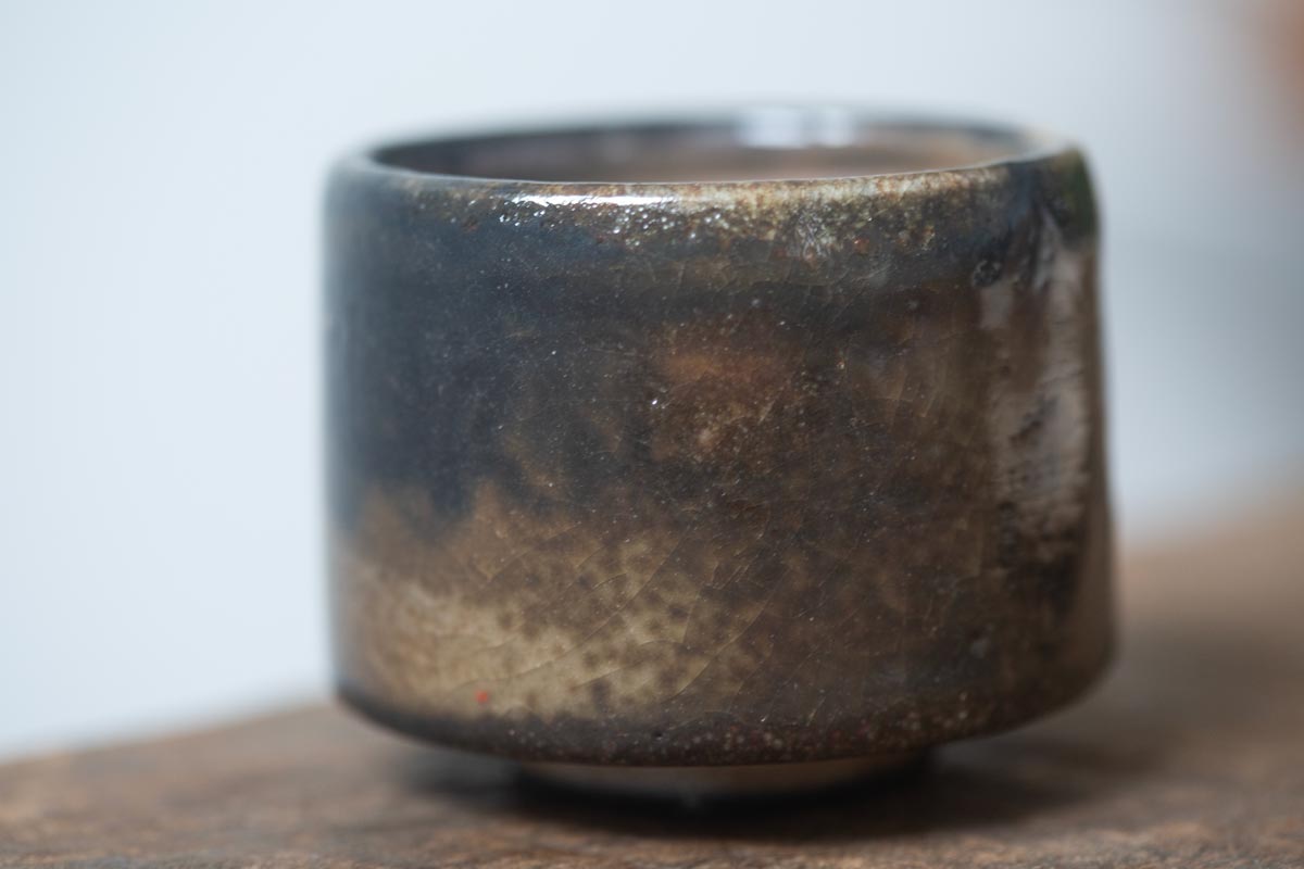 chameleon shino wood fired teacup 19 | BITTERLEAF TEAS