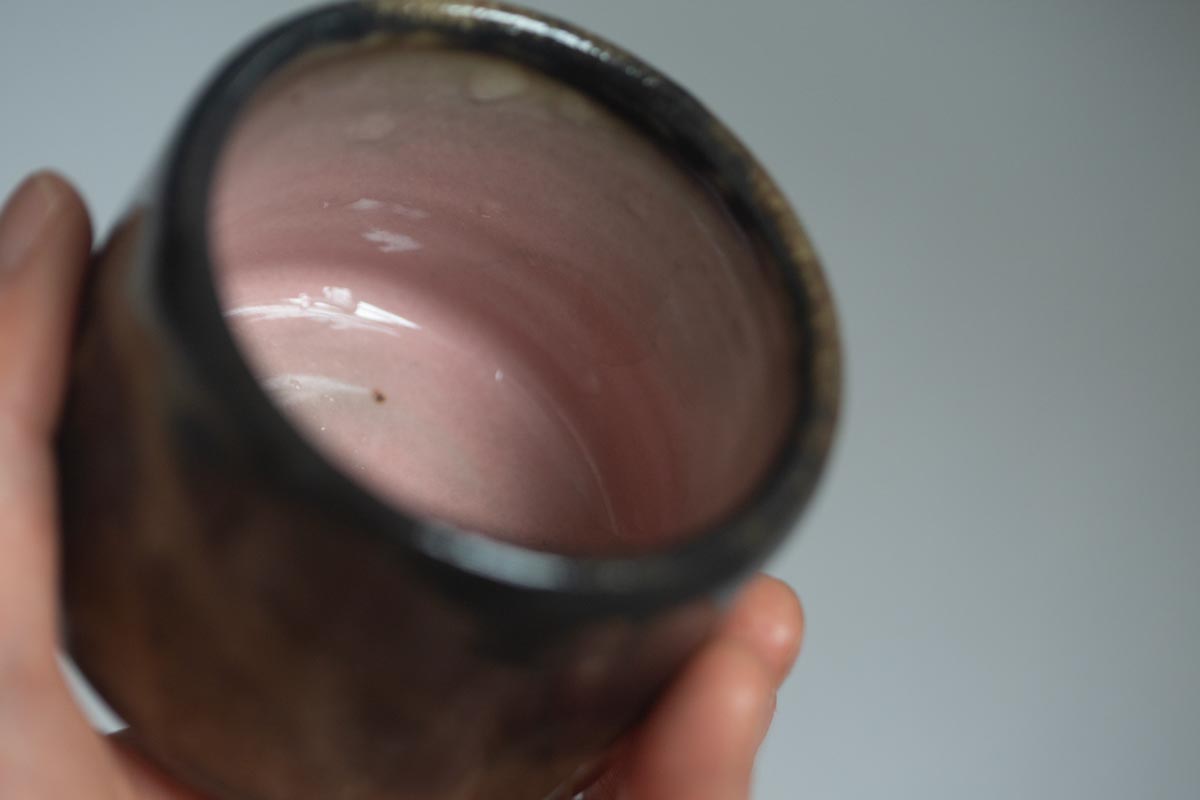 chameleon shino wood fired teacup 20 | BITTERLEAF TEAS