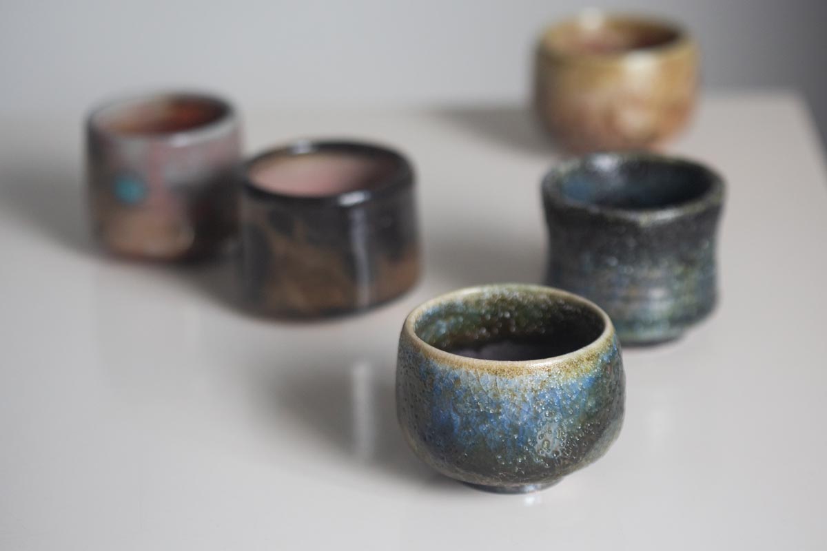 chameleon shino wood fired teacup 22 | BITTERLEAF TEAS