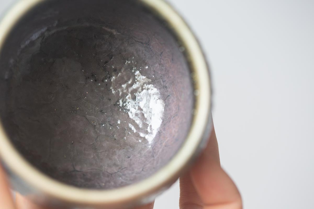 chameleon shino wood fired teacup 5 | BITTERLEAF TEAS