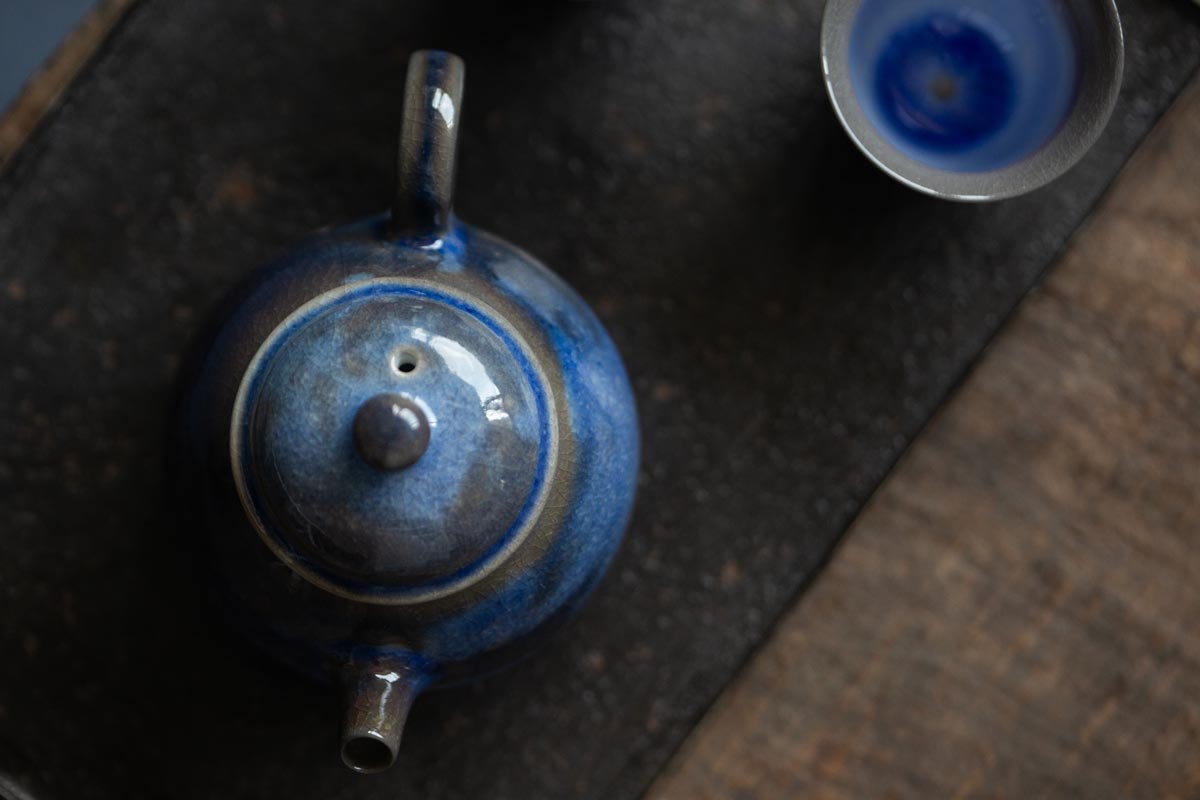 chameleon shino wood fired teapot iii 11 | BITTERLEAF TEAS