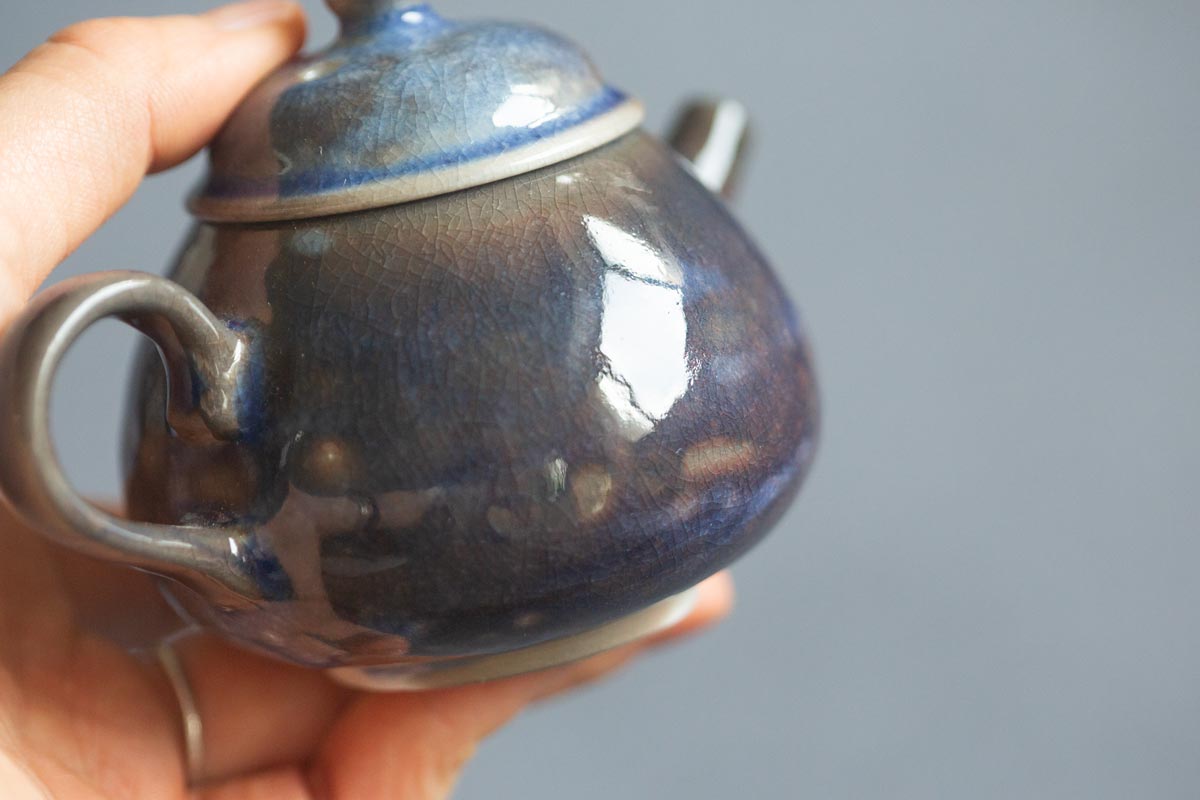 chameleon shino wood fired teapot iii 13 | BITTERLEAF TEAS