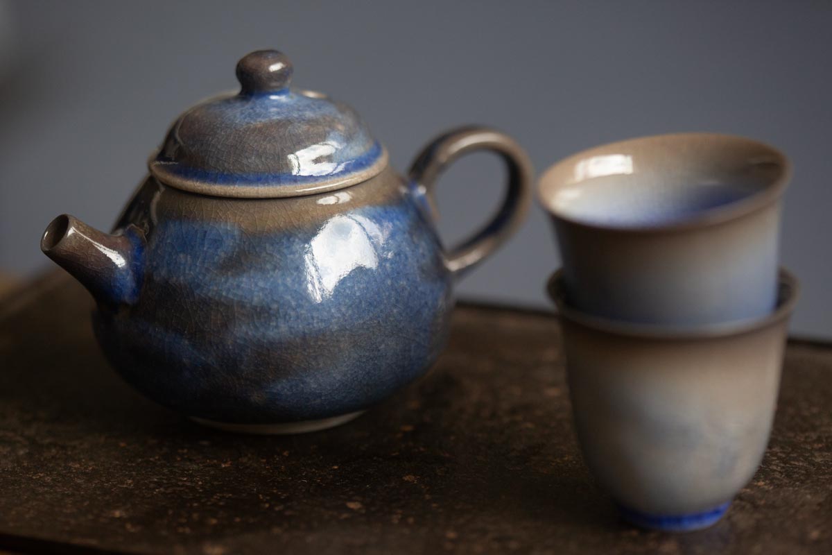 chameleon shino wood fired teapot iii 16 | BITTERLEAF TEAS