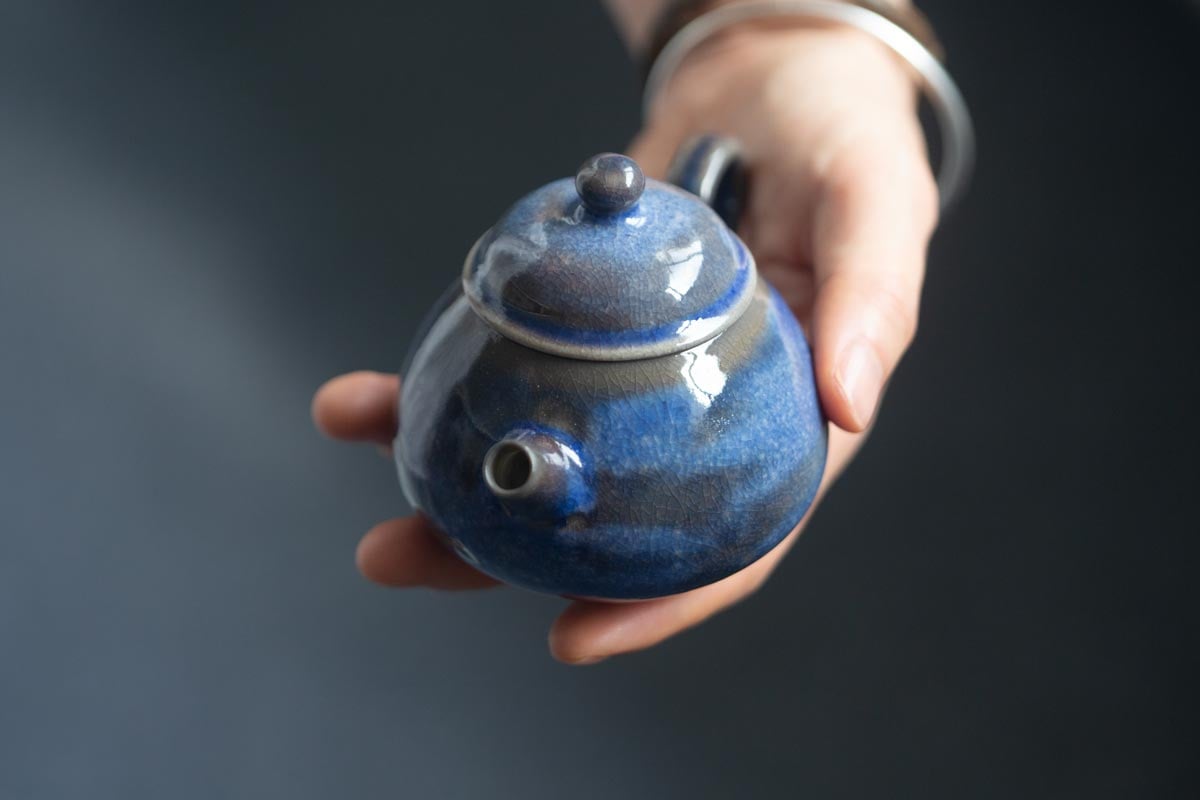chameleon shino wood fired teapot iii 17 | BITTERLEAF TEAS