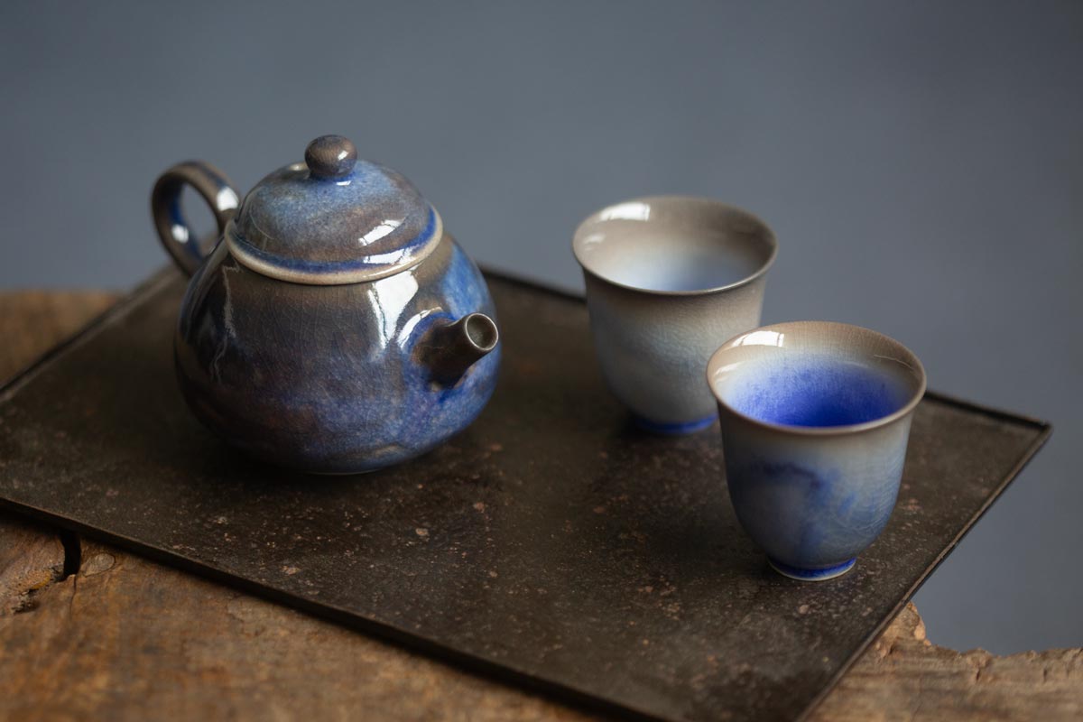 chameleon shino wood fired teapot iii 2 | BITTERLEAF TEAS