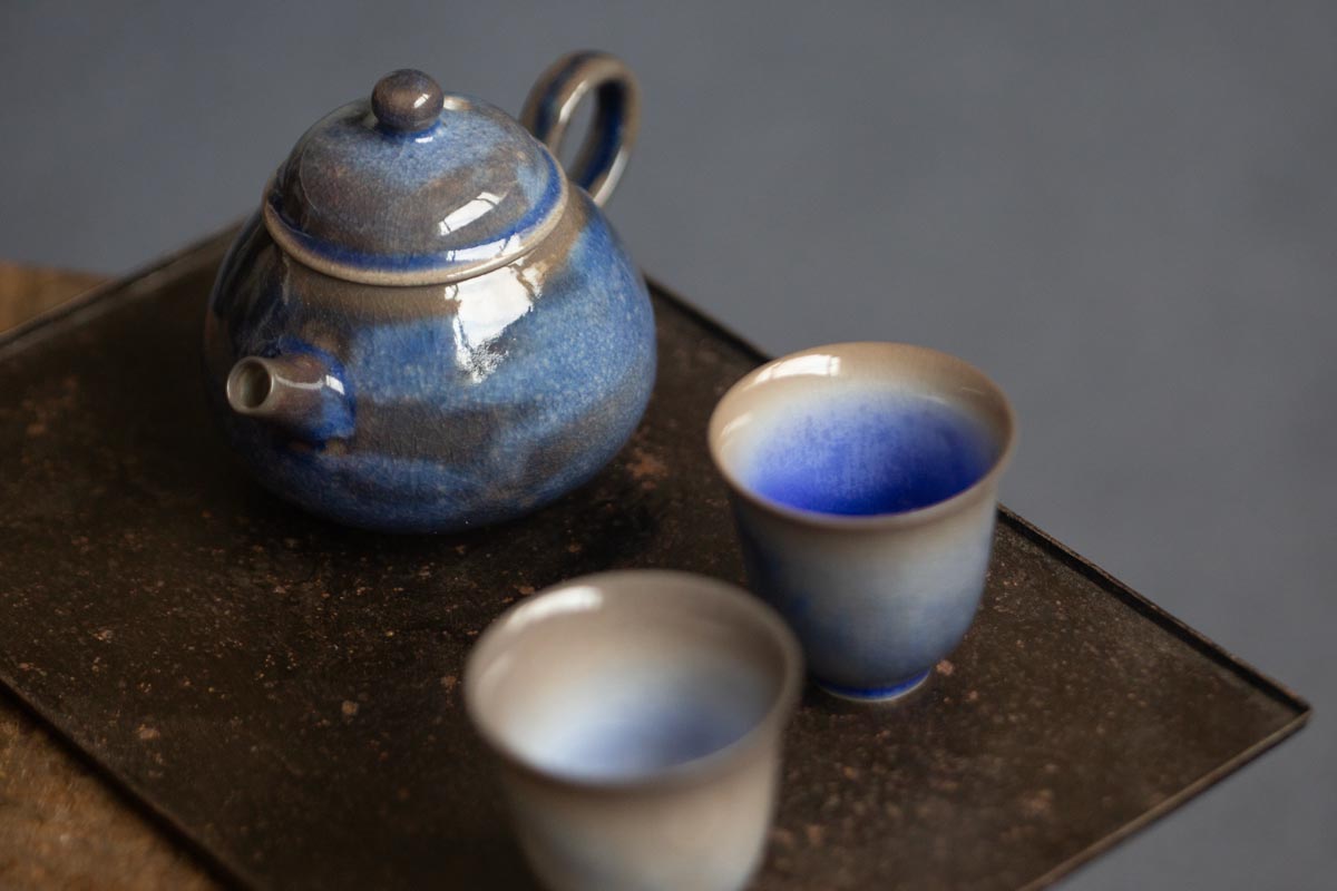 chameleon shino wood fired teapot iii 3 | BITTERLEAF TEAS