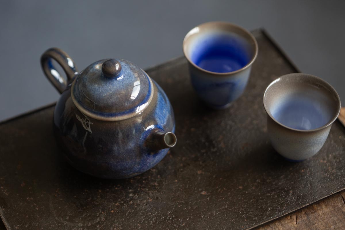 chameleon shino wood fired teapot iii 5 | BITTERLEAF TEAS