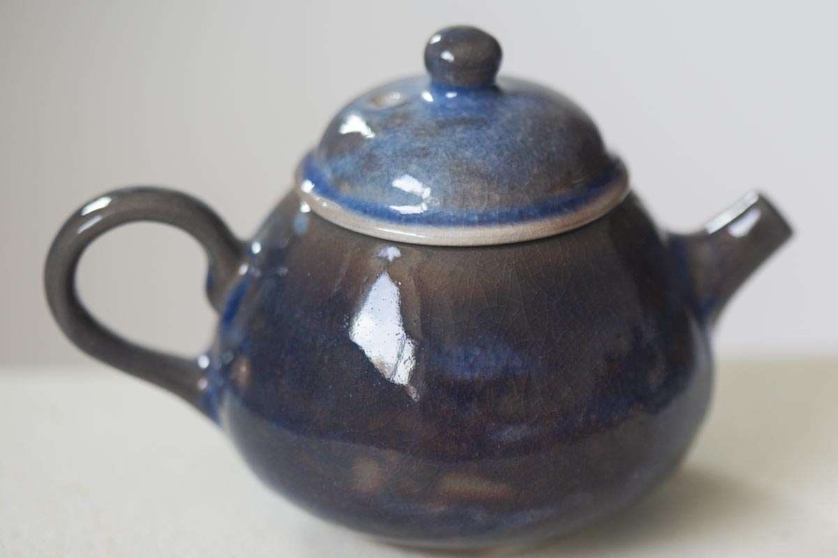 chameleon shino wood fired teapot iii 6 | BITTERLEAF TEAS
