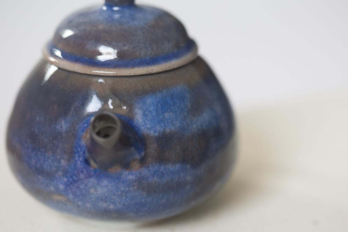 chameleon shino wood fired teapot iii 7 | BITTERLEAF TEAS