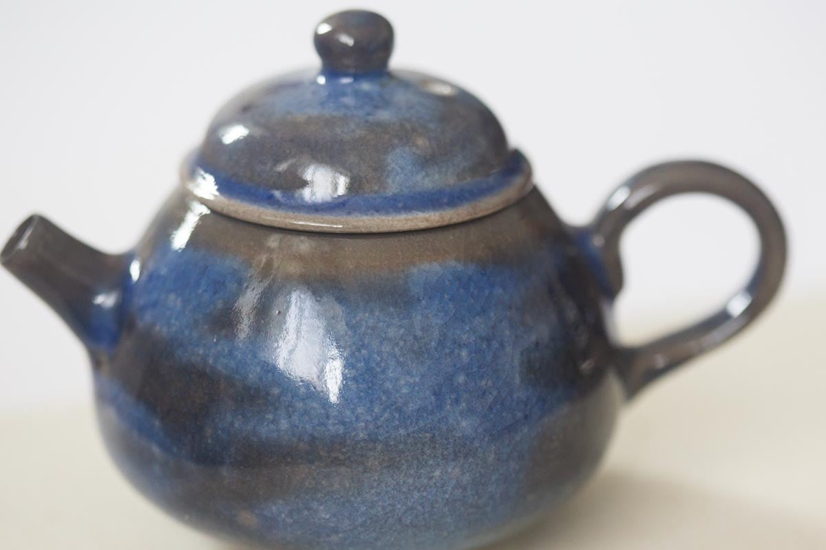 chameleon shino wood fired teapot iii 8 | BITTERLEAF TEAS