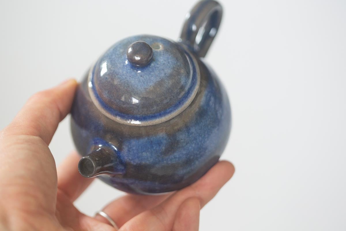 chameleon shino wood fired teapot iii 9 | BITTERLEAF TEAS