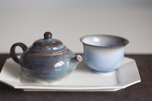 Chameleon Shino Wood Fired Teapot V