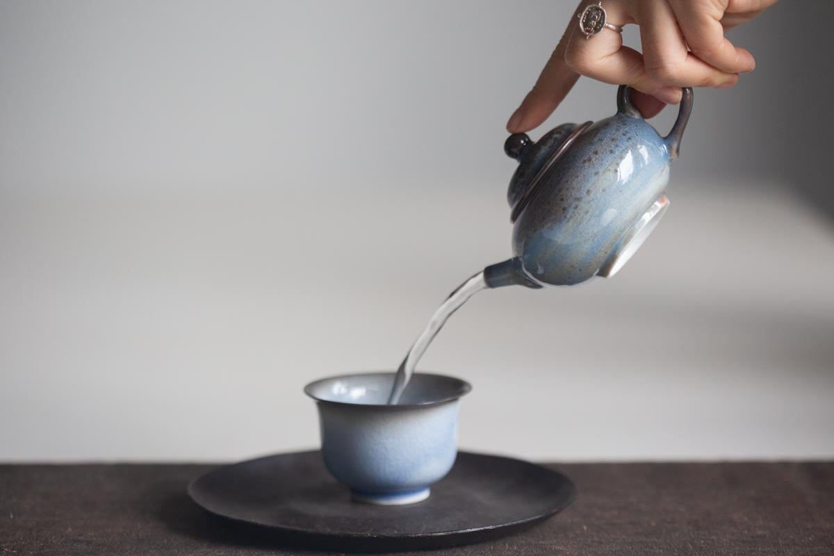 chameleon shino wood fired teapot v 11 | BITTERLEAF TEAS
