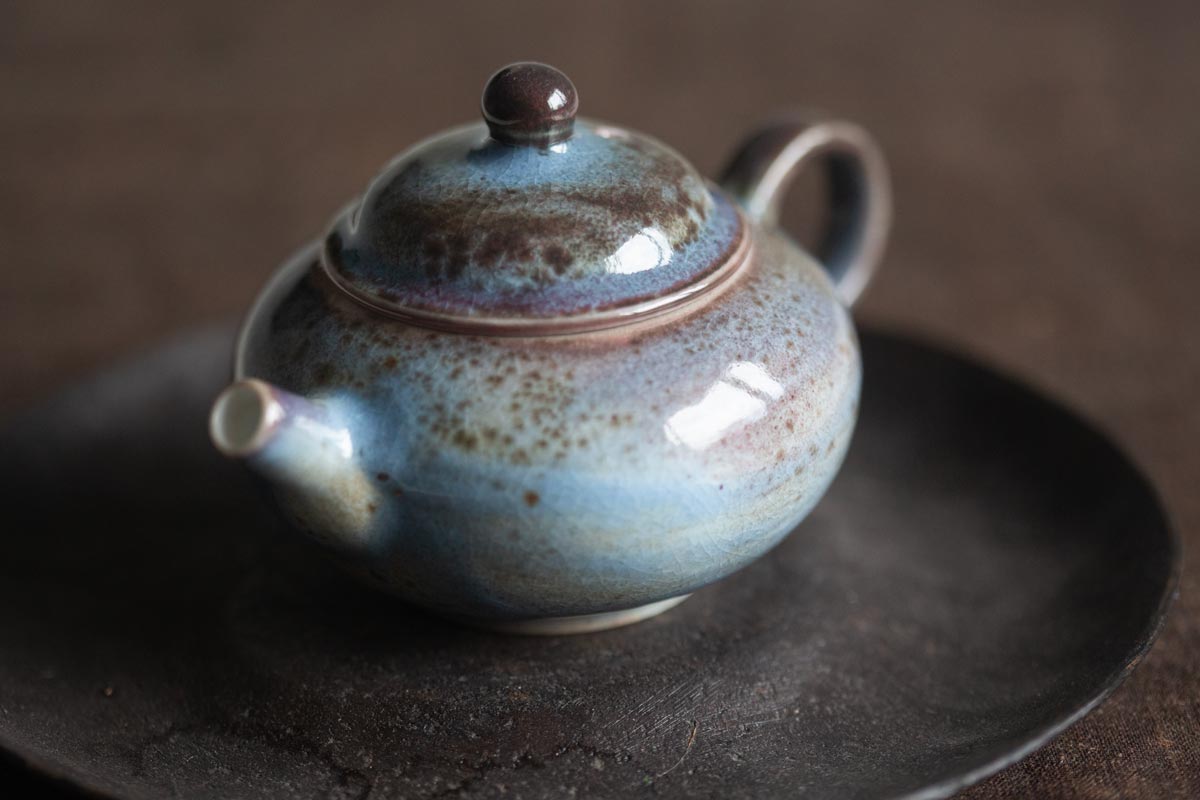 chameleon shino wood fired teapot v 4 | BITTERLEAF TEAS
