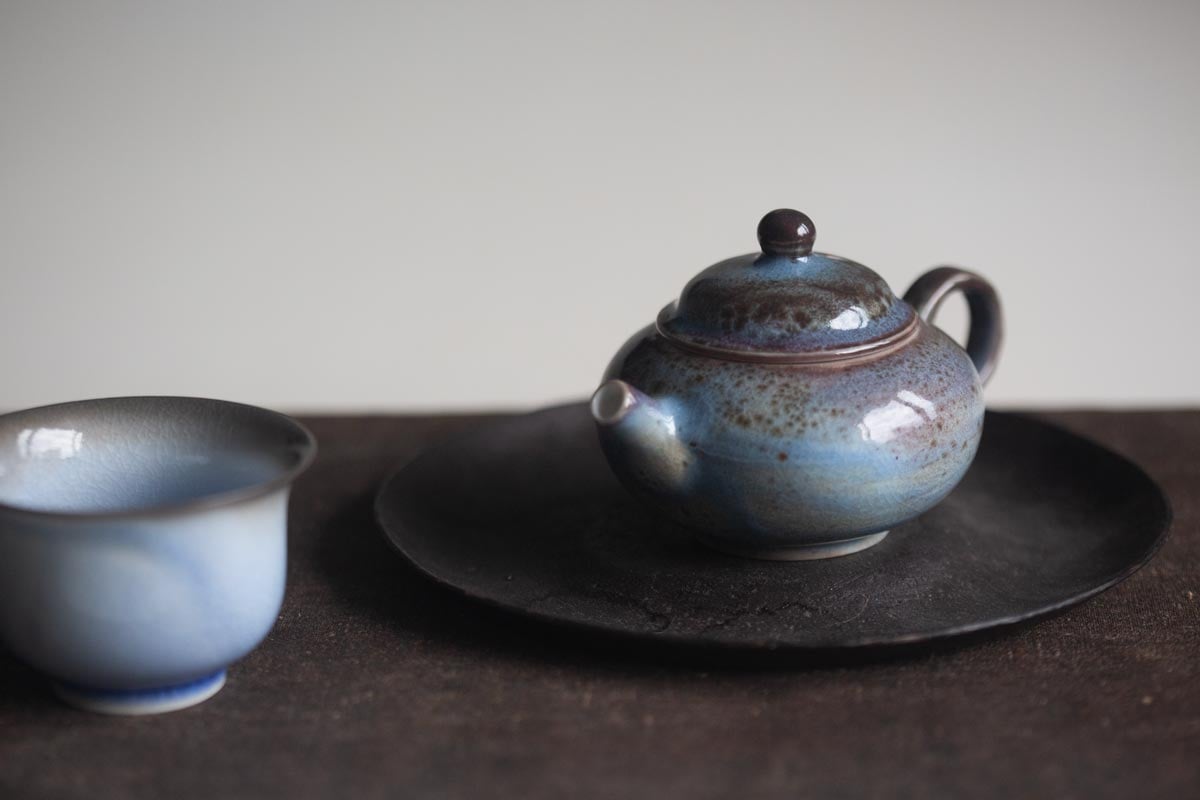 chameleon shino wood fired teapot v 6 | BITTERLEAF TEAS