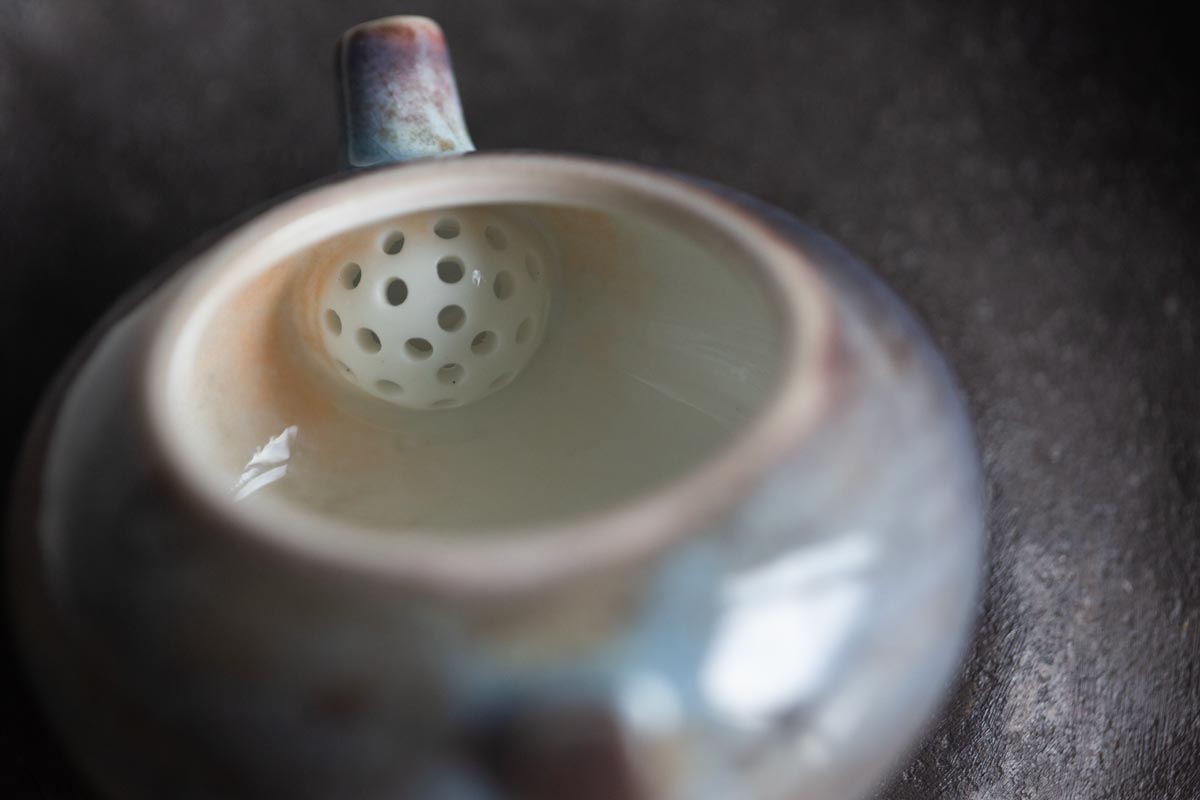 chameleon shino wood fired teapot v 7 | BITTERLEAF TEAS