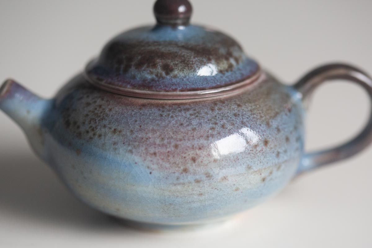 chameleon shino wood fired teapot v 8 | BITTERLEAF TEAS