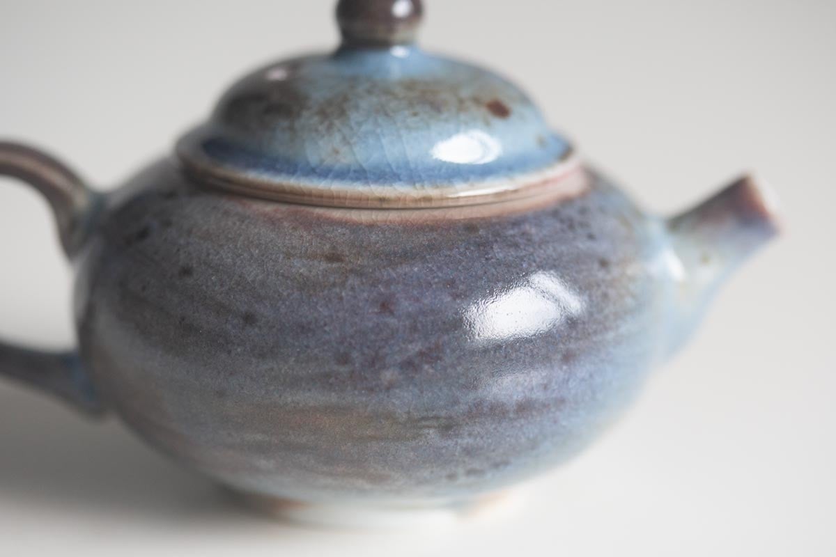 chameleon shino wood fired teapot v 9 | BITTERLEAF TEAS