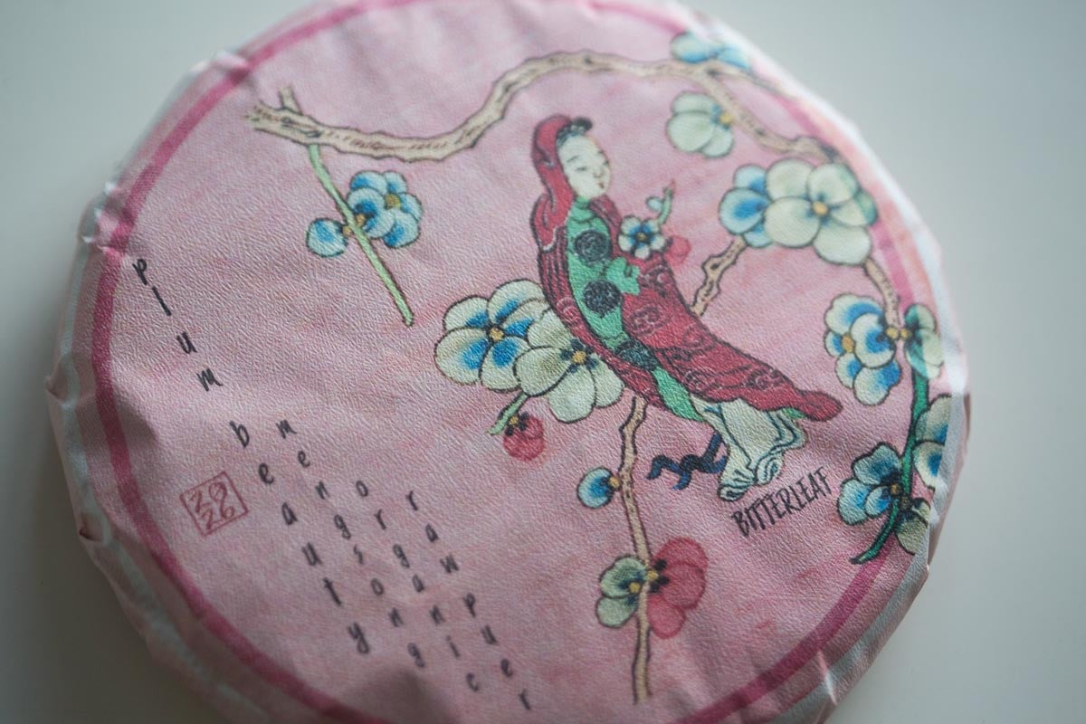 plum beauty 2026 spring mengsong organic raw puer 2 | BITTERLEAF TEAS