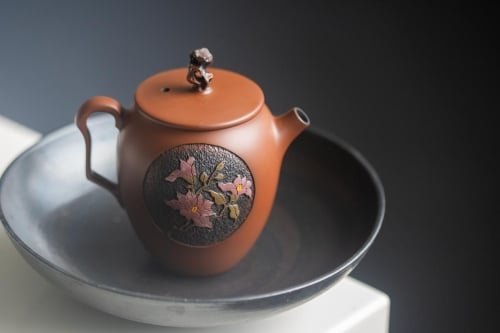 Natural Habitat Jianshui Zitao Teapot - Cotton Rosemallow