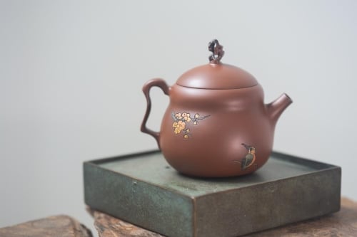 Natural Habitat Jianshui Zitao Teapot - Kingfisher & Plum