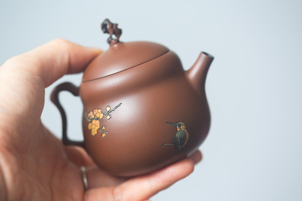 natural habitat jianshui zitao teapot kingfisher plum 4 | BITTERLEAF TEAS