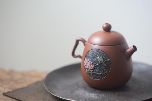 Natural Habitat Jianshui Zitao Teapot - Magnolia & Great Tit